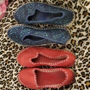 2 shoe bundle Woven Esparilles flats
